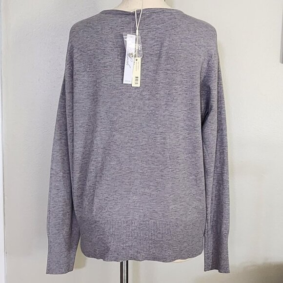 ESSENTIALS NWT'S MILAN0 HEATHER FOG SWEATER - Picture 2 of 4